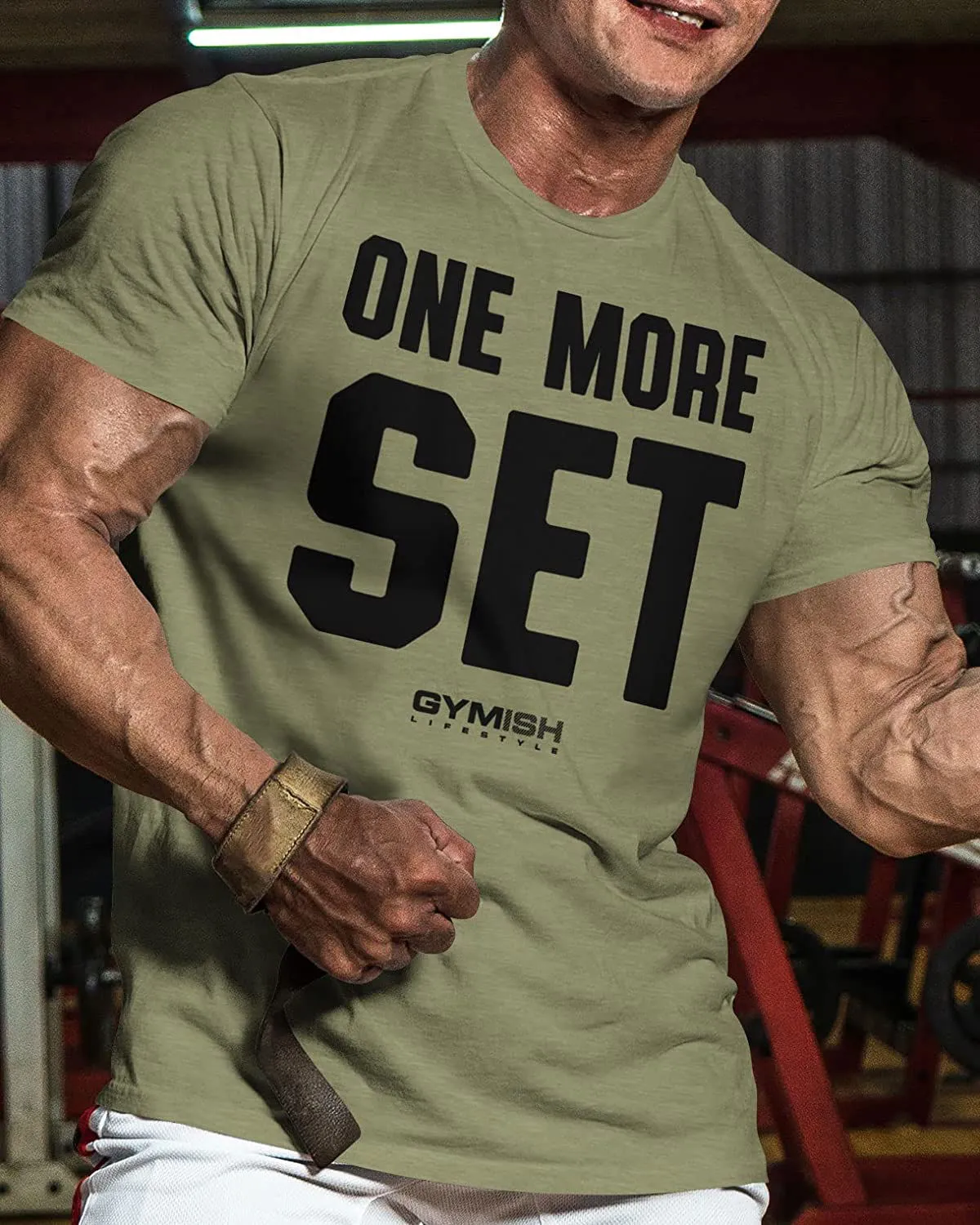 018. One More Set Funny Motivational Workout Gym T-Shirt for Men