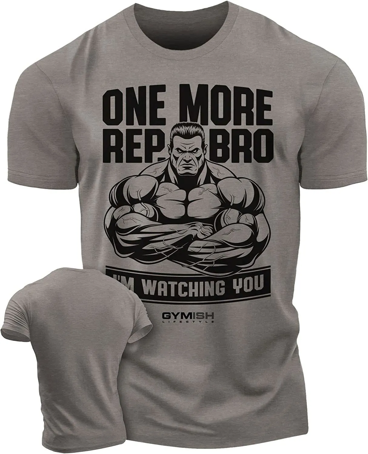 033. One More Rep, Bro! Funny Workout T-Shirt for Men