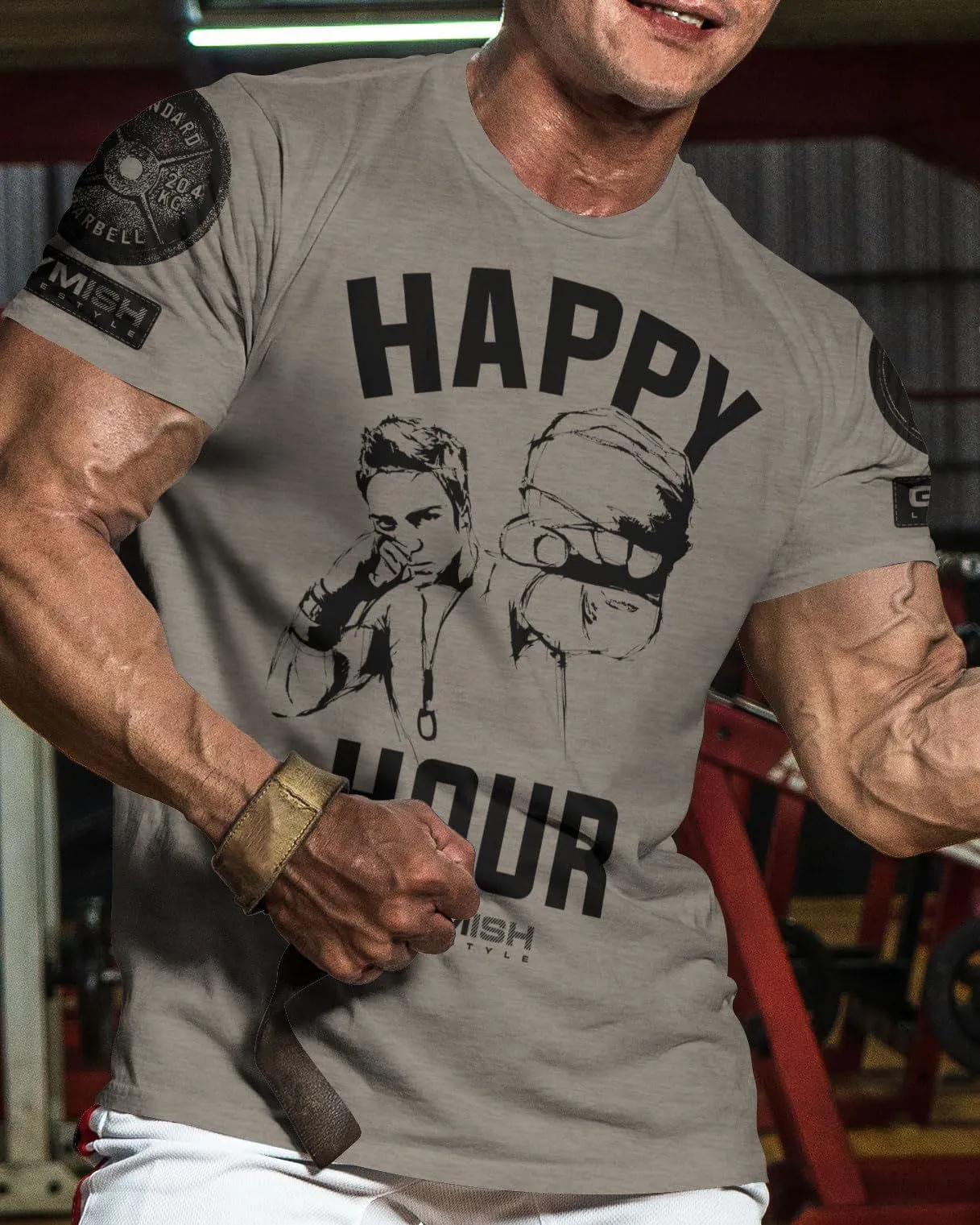 039. Kickboxer Funny Motivational Workout Gym T-Shirt for Men