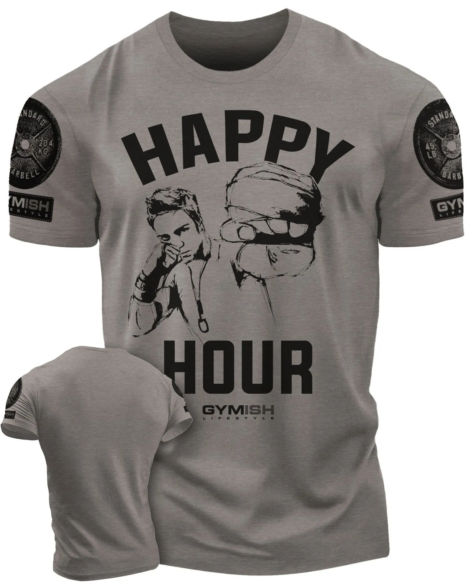 039. Kickboxer Funny Motivational Workout Gym T-Shirt for Men