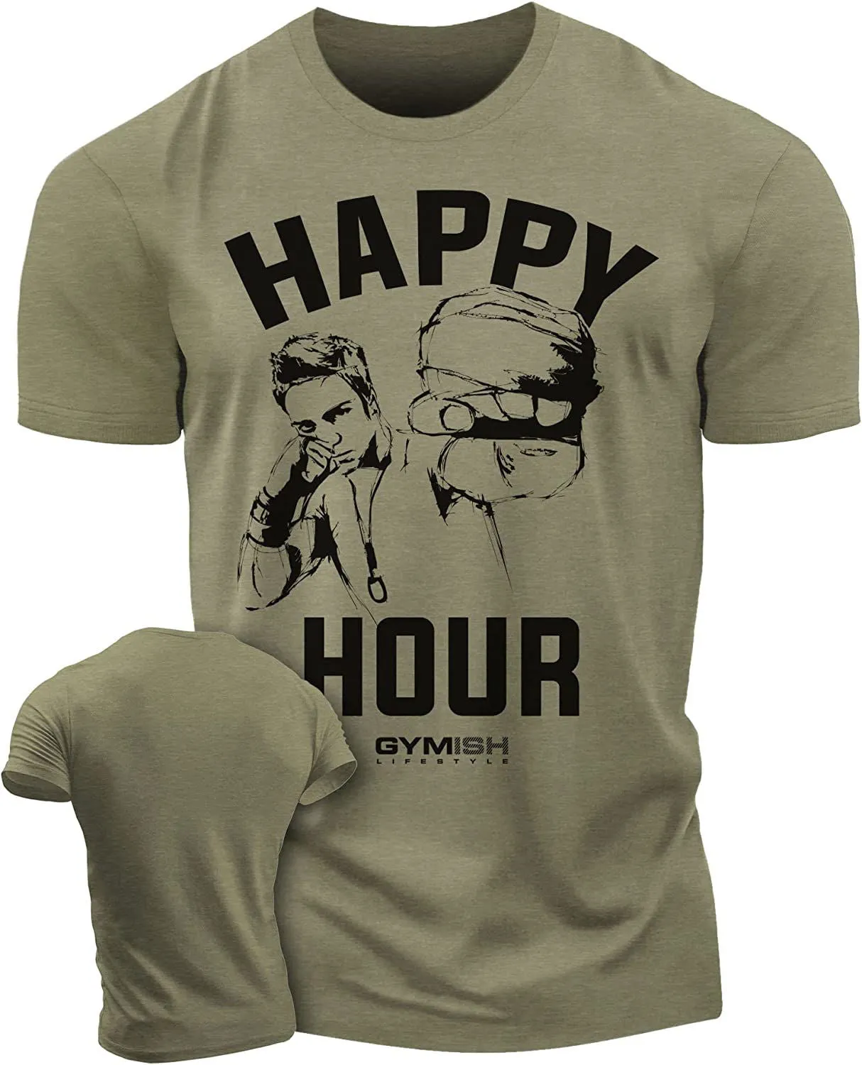 039. Kickboxer Funny Motivational Workout Gym T-Shirt for Men