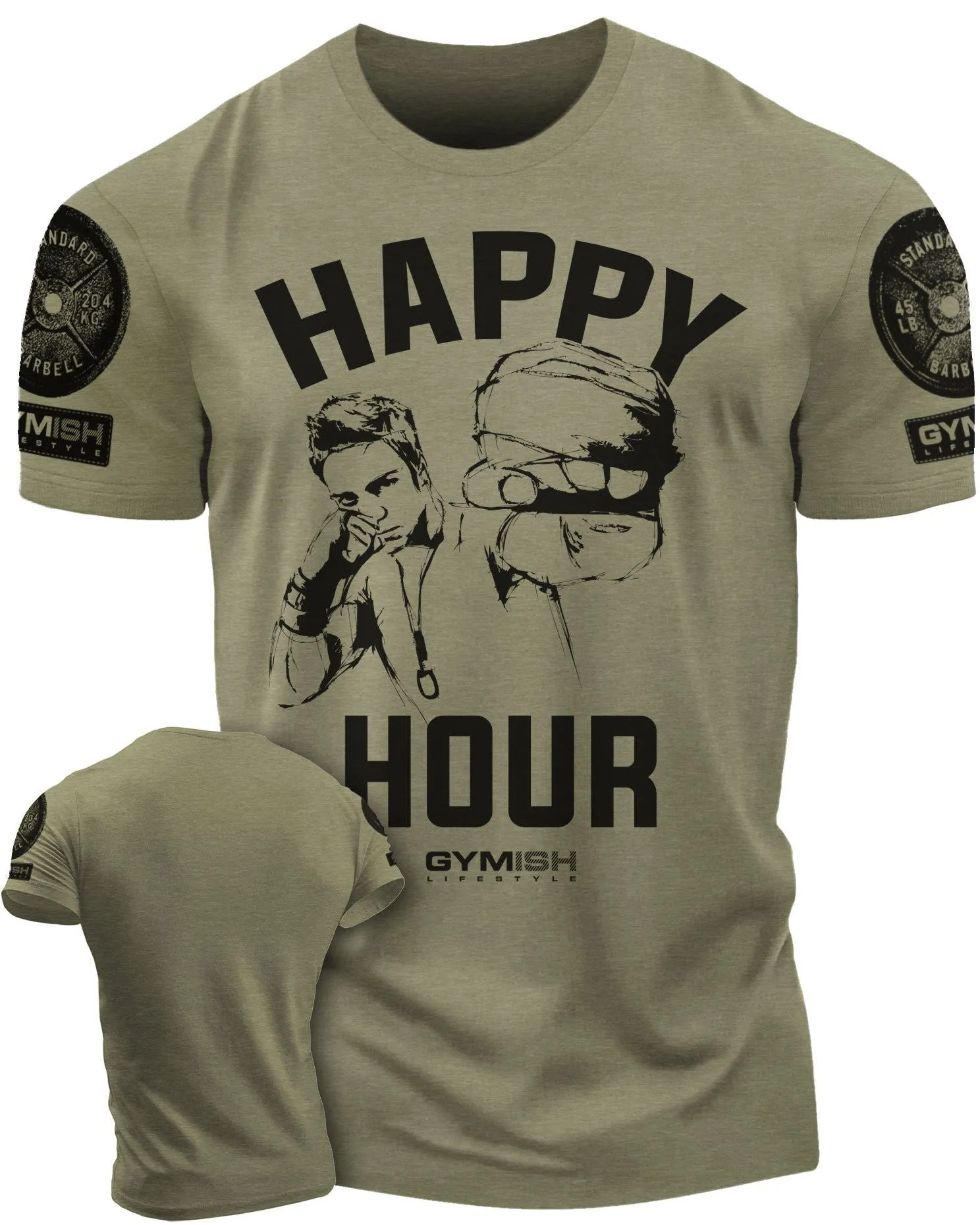 039. Kickboxer Funny Motivational Workout Gym T-Shirt for Men