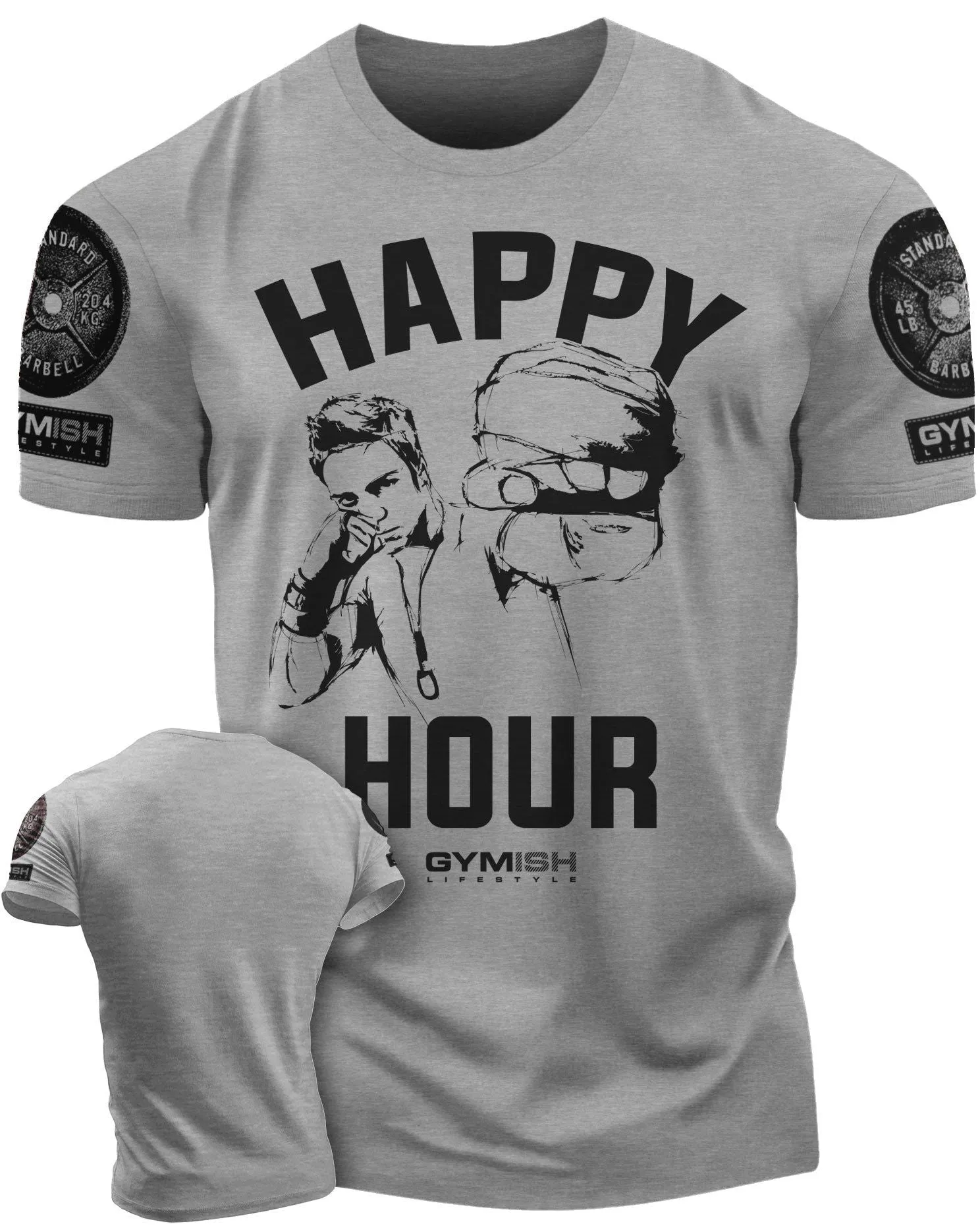 039. Kickboxer Funny Motivational Workout Gym T-Shirt for Men