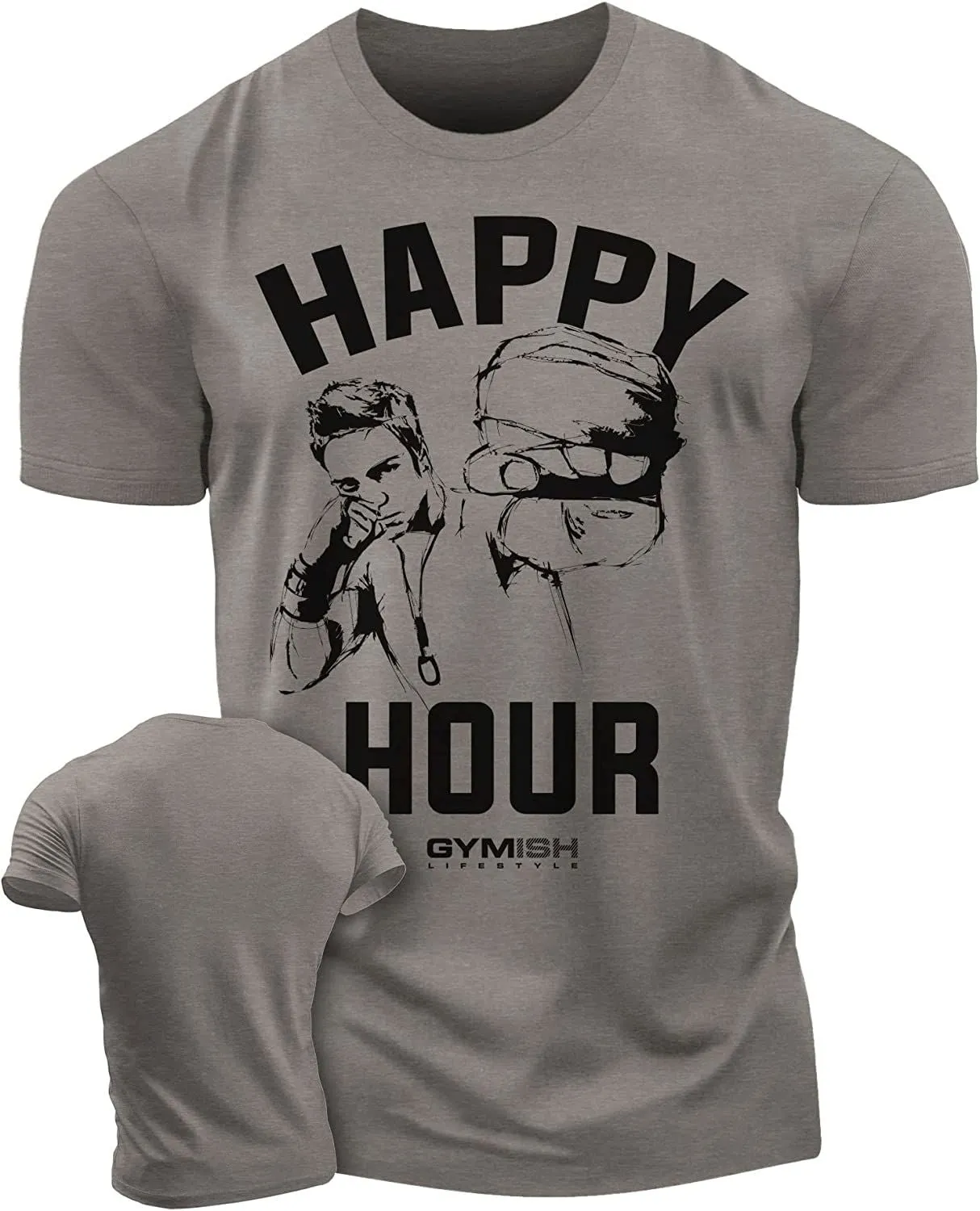 039. Kickboxer Funny Motivational Workout Gym T-Shirt for Men