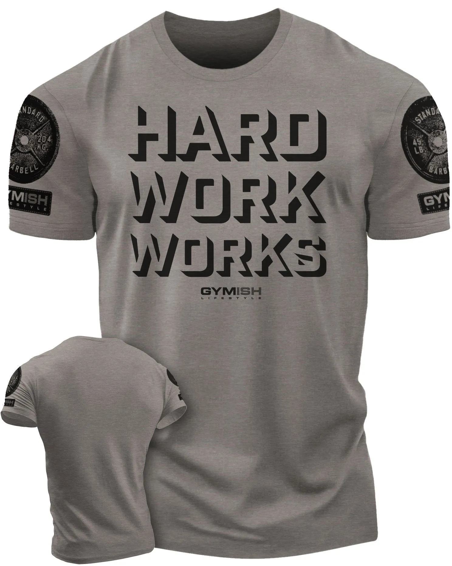 049. Hard Work Works Funny Motivational Gym T-Shirt for Men