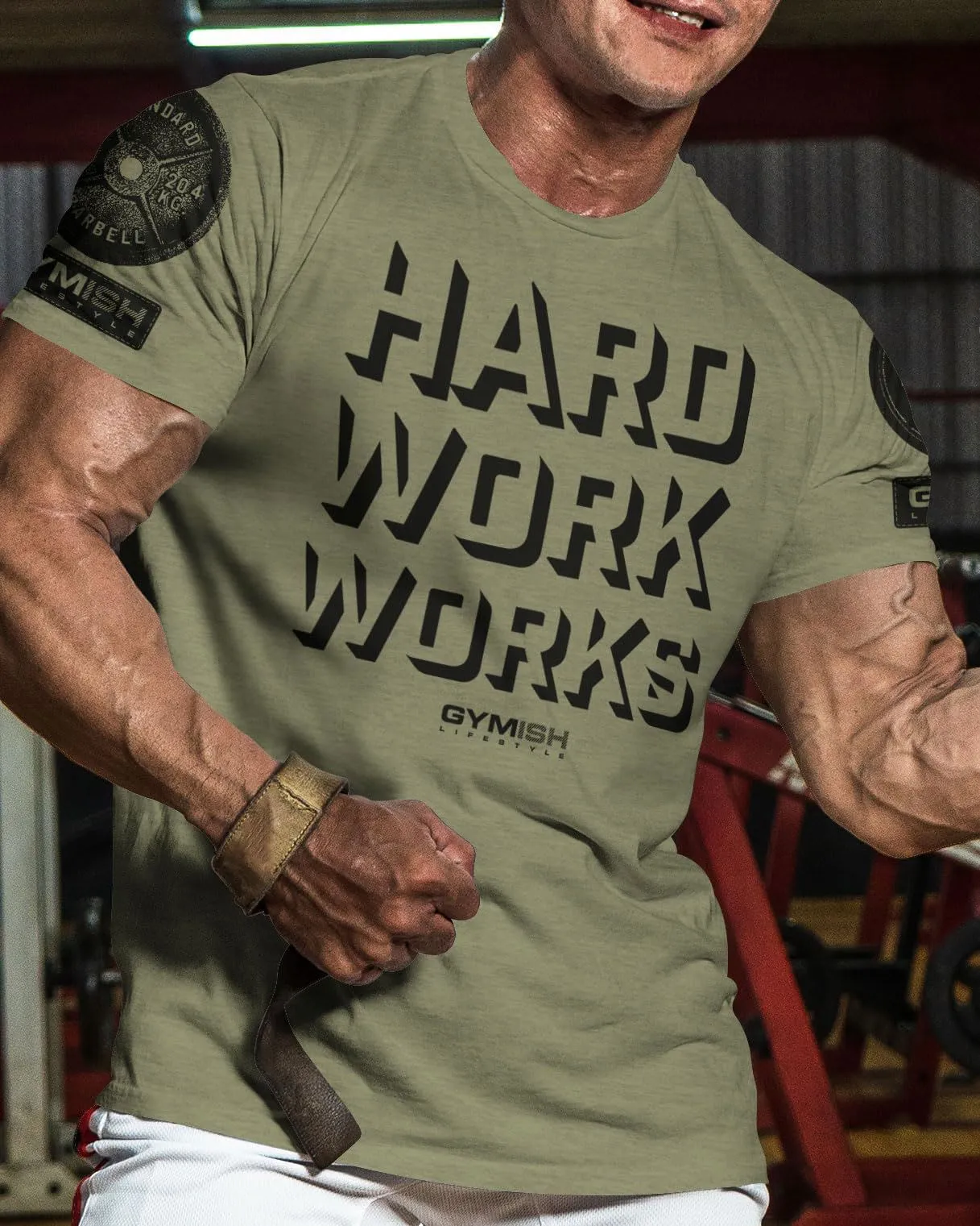 049. Hard Work Works Funny Motivational Gym T-Shirt for Men