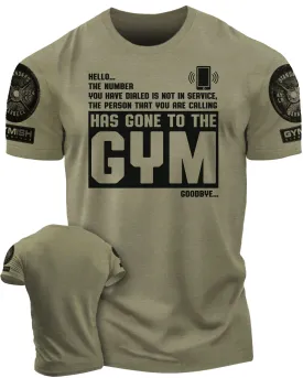 059. Hello... Goodbye Funny Motivational Workout Gym T-Shirt for Men