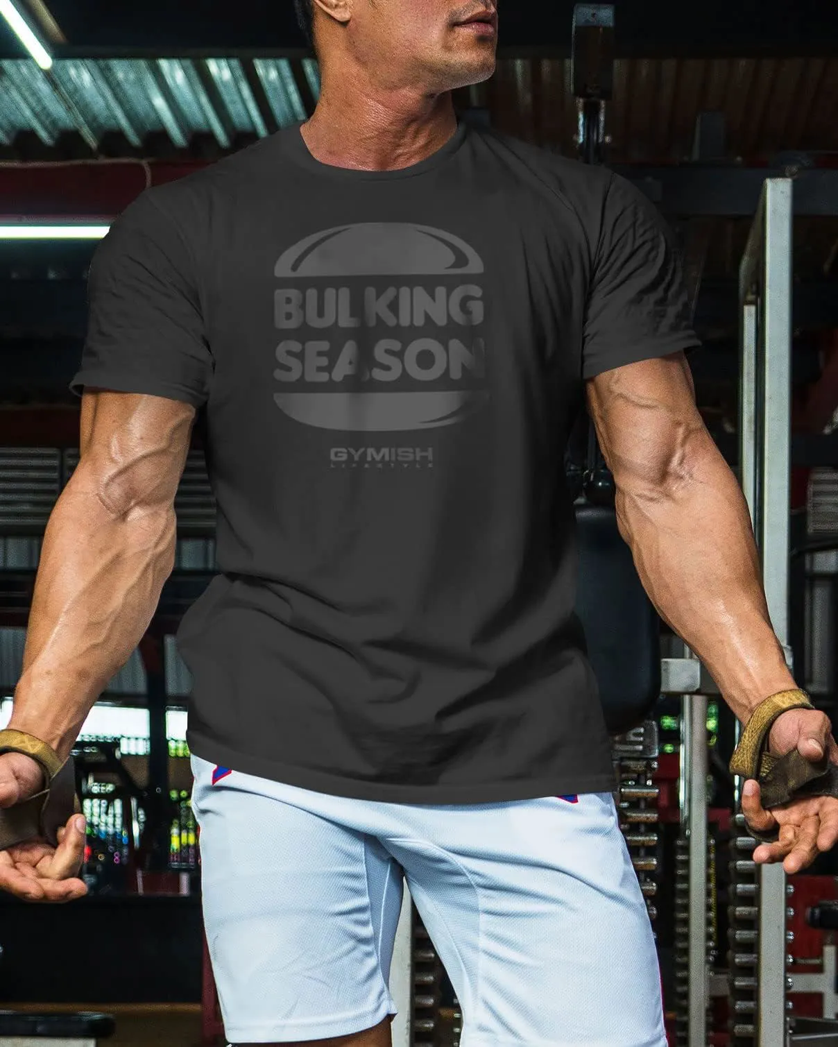 060. Bulking Season Funny Motivational Workout Gym T-Shirt for Men
