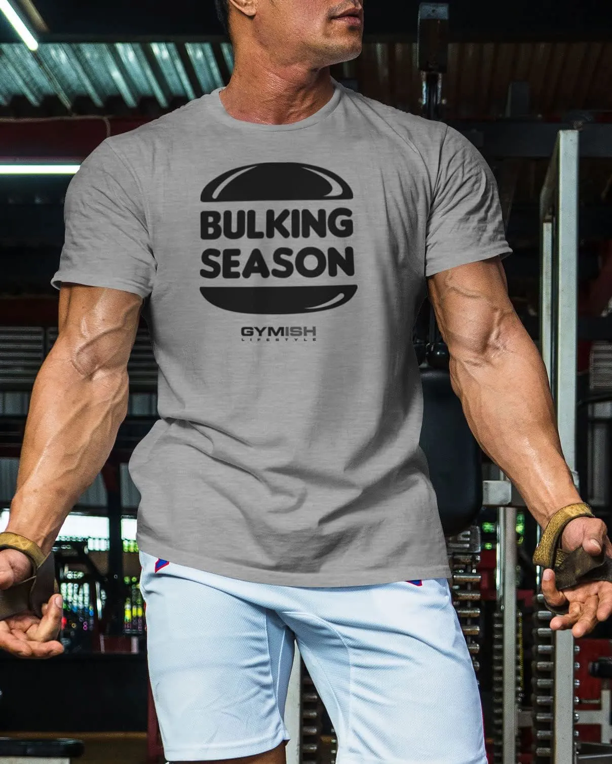 060. Bulking Season Funny Motivational Workout Gym T-Shirt for Men
