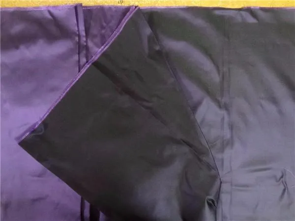100% SILK DUTCHESS PURPLE X BLACK  58&quot;