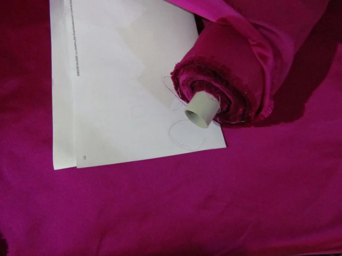 100% SILK DUTCHESS SATIN HOT PINK 54" wide