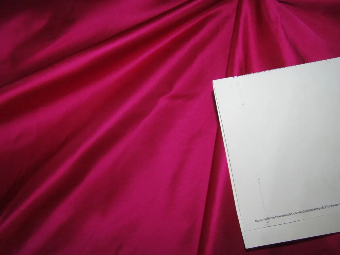 100% SILK DUTCHESS SATIN HOT PINK 54" wide