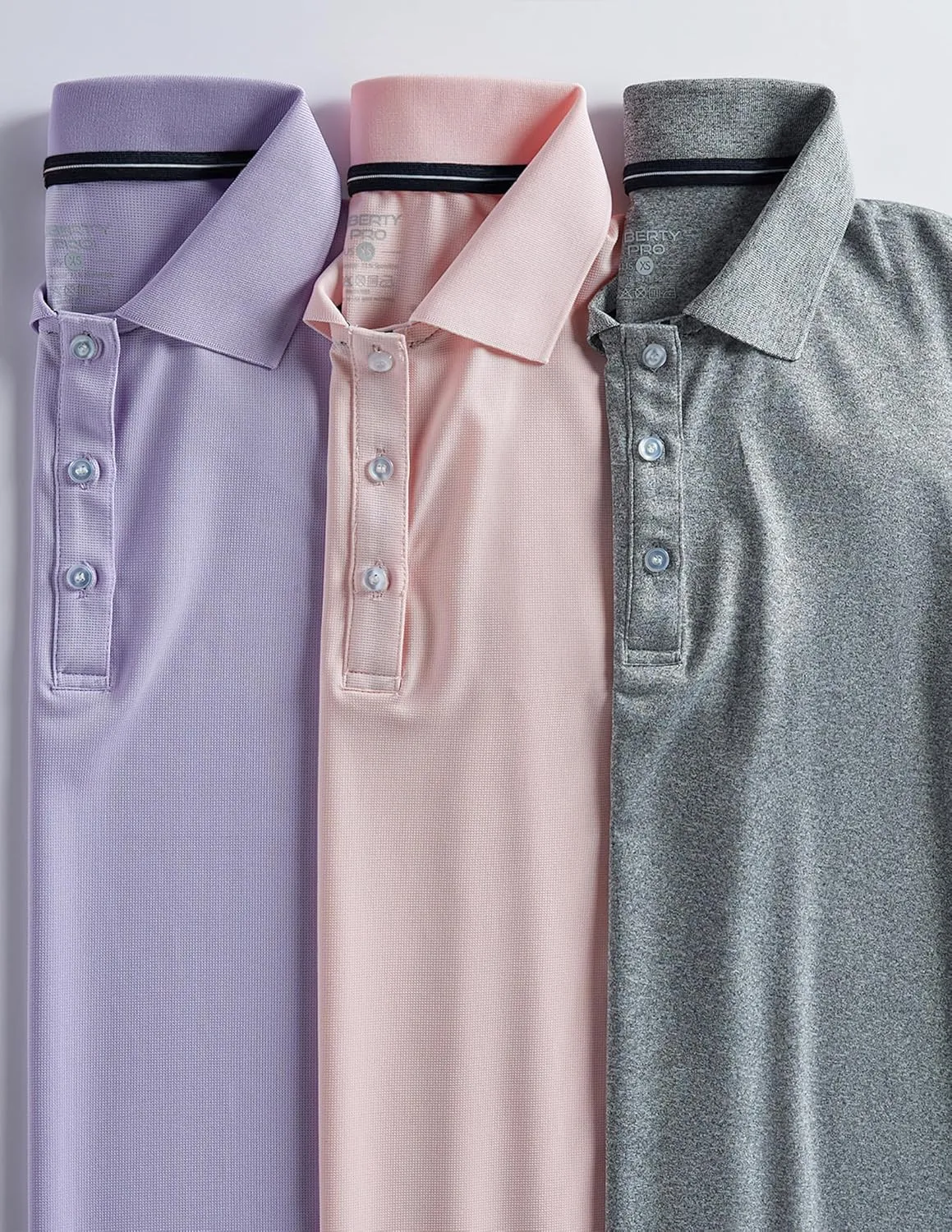 3 Pack Women's Athletic Dry Fit Polo Shirts, Wicking Short Sleeve Collared Golf T Shirt Tennis Tops