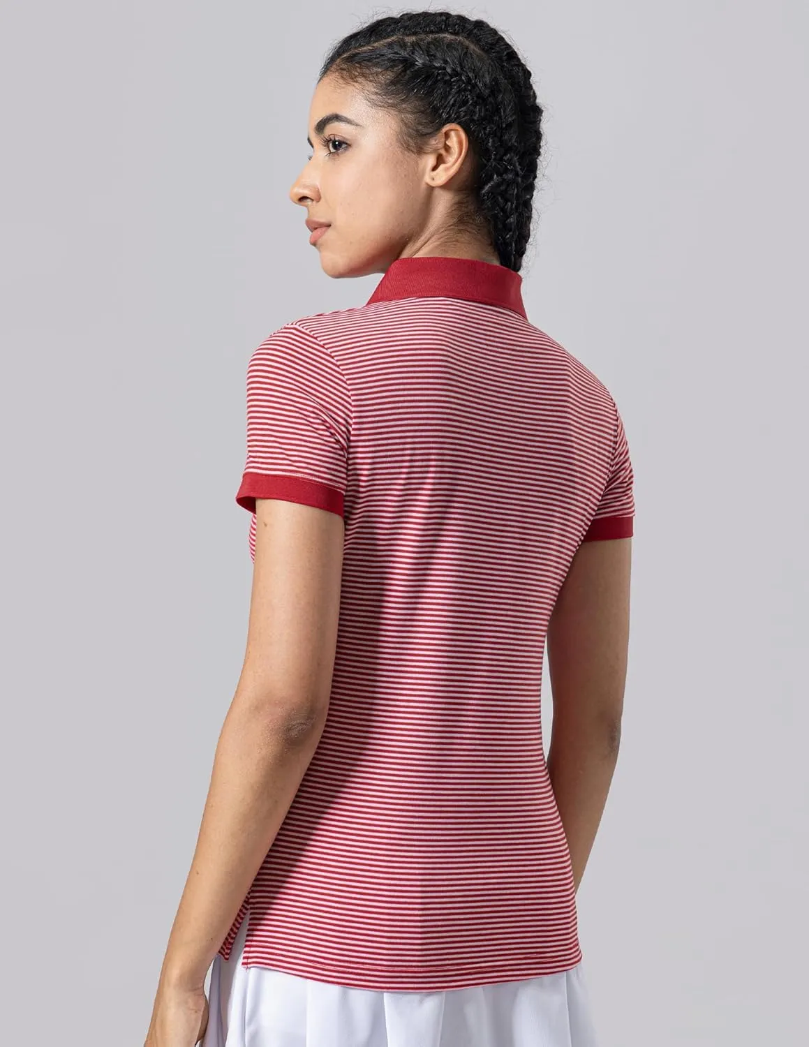 3 Pack Women's Athletic Dry Fit Polo Shirts, Wicking Short Sleeve Collared Golf T Shirt Tennis Tops