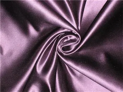 45 MOMME SILK DUTCHESS SATIN FABRIC Aubergine color 54" wide