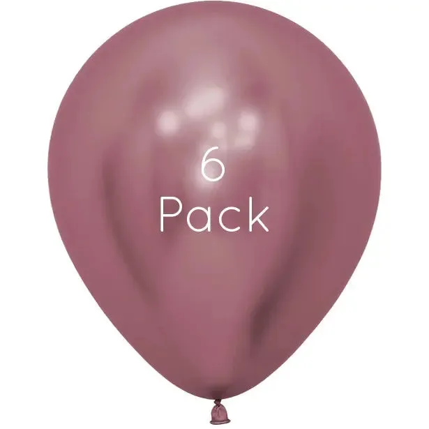 45cm Reflex Pink Giant Balloons - 6 Pkt