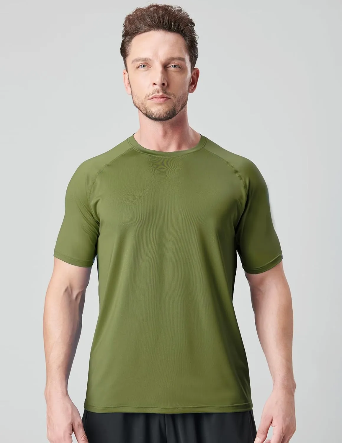 5 Pack Mens Active Quick Dry Crew Neck T Shirts | Athletic Running Gym Workout Short Sleeve Tee Tops Bulk
