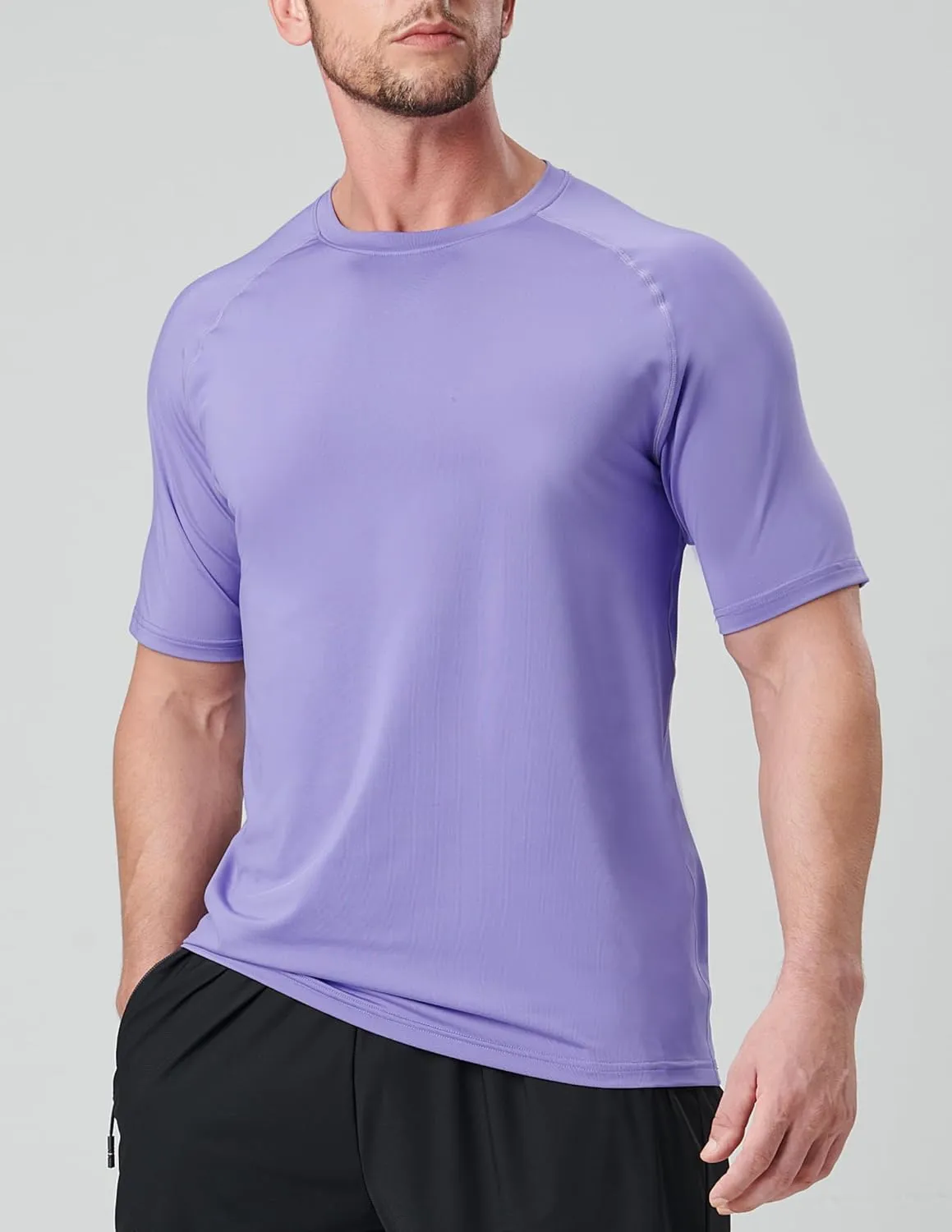 5 Pack Mens Active Quick Dry Crew Neck T Shirts | Athletic Running Gym Workout Short Sleeve Tee Tops Bulk
