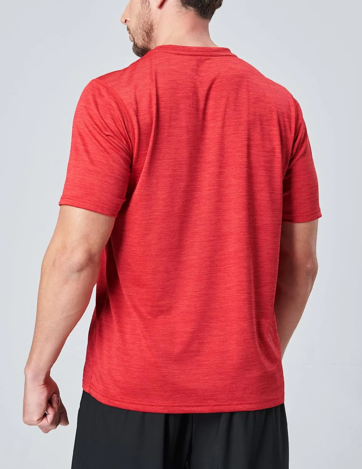5 Pack Mens Active Quick Dry Crew Neck T Shirts | Athletic Running Gym Workout Short Sleeve Tee Tops Bulk