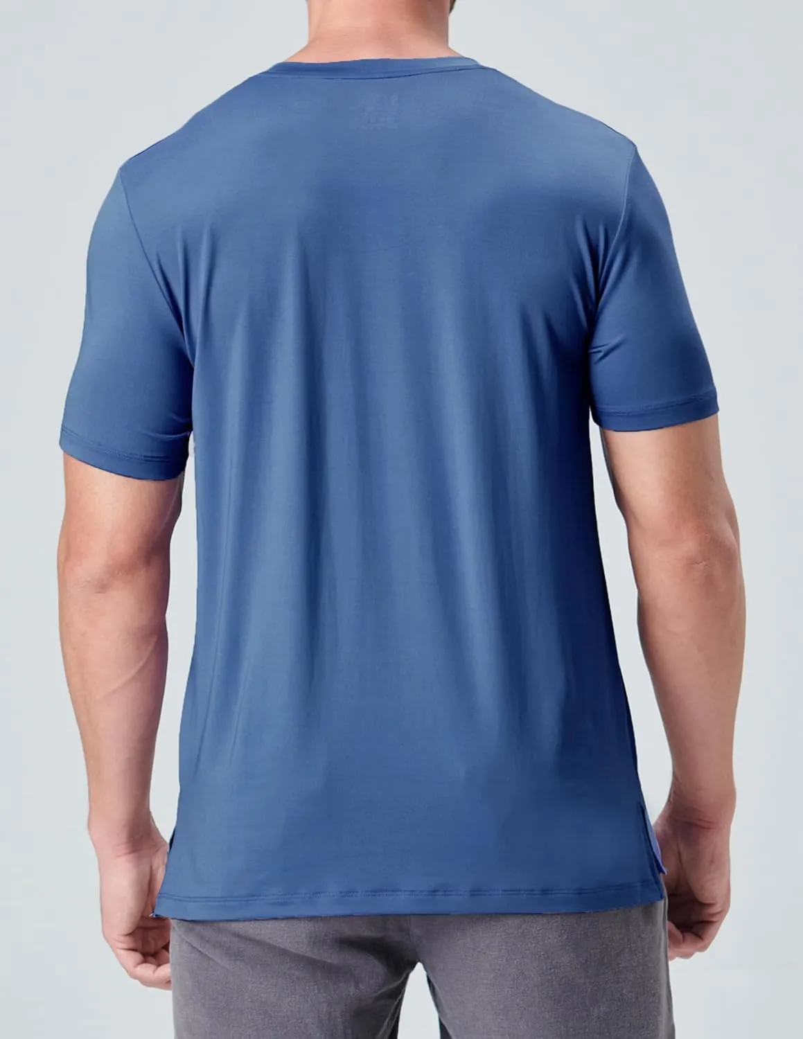 5 Pack Mens V-Neck Dry Fit T-Shirts, Active Athletic Short Sleeve Workout Tops, Performance Gym Tees (Available in Plus Size)