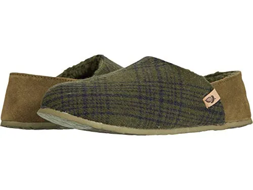 Acorn Men's Parker Plaid Hoodback  Bloom Slippers
