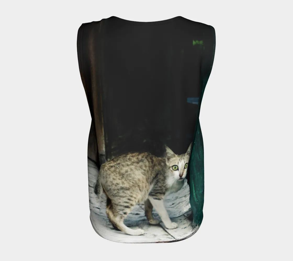 Bali Cat Loose Tank (Long Fit)