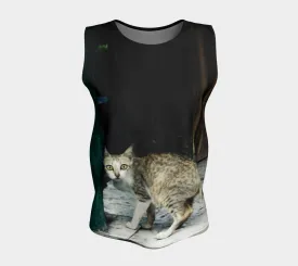 Bali Cat Loose Tank (Long Fit)