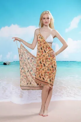 Beige Sexy Beach Cover-up