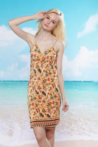 Beige Sexy Beach Cover-up