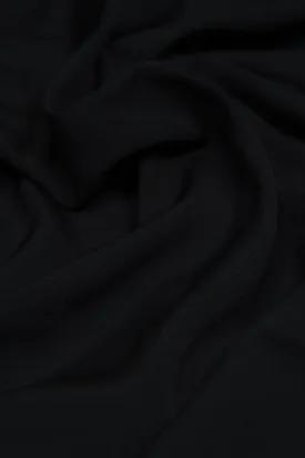 Black Dyed Crepe Fabric