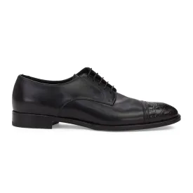 BLACK GENUINE LEATHER DRESS SHOES