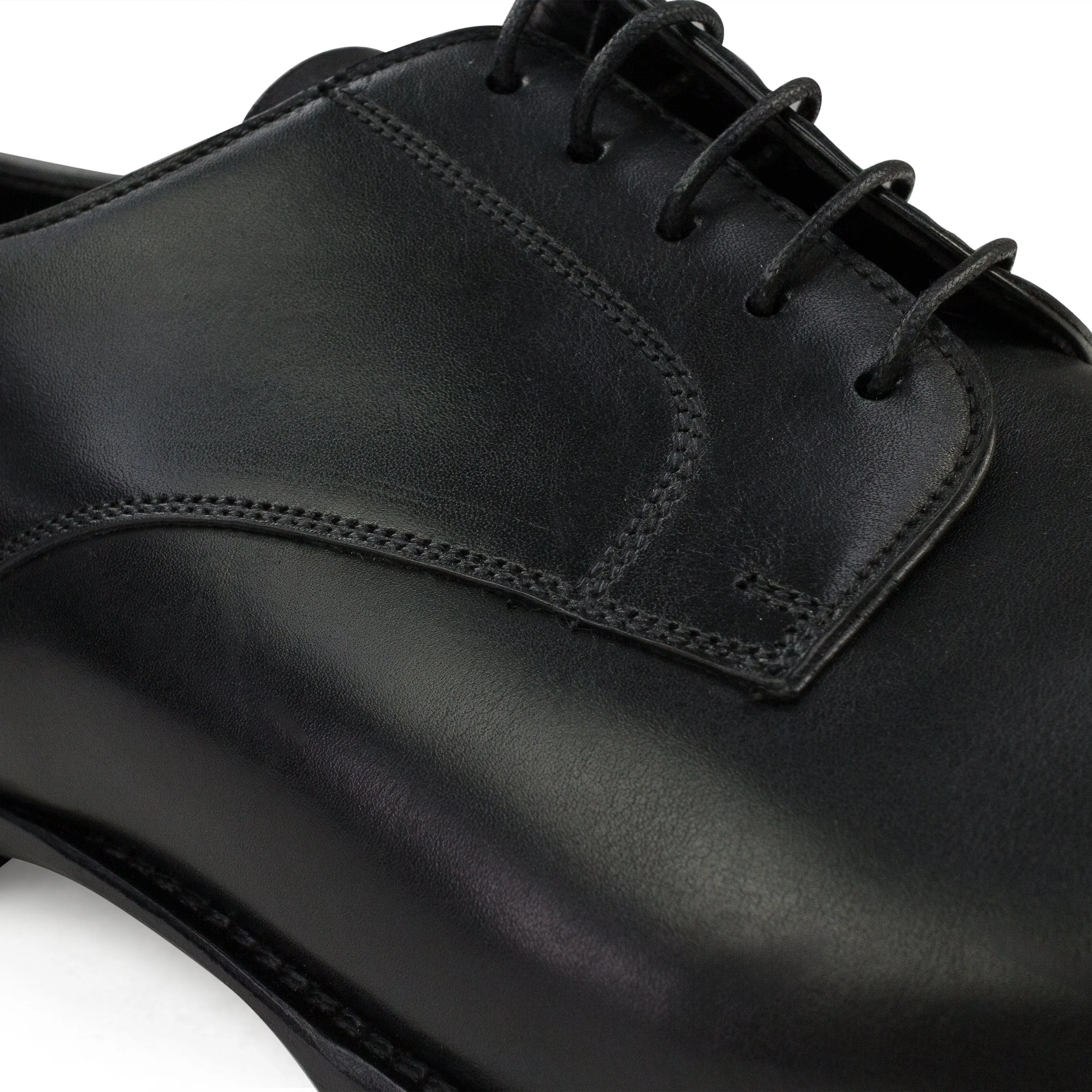 BLACK GENUINE LEATHER DRESS SHOES