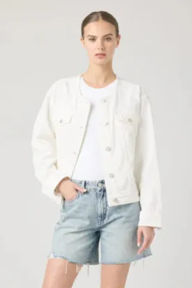 Blank NYC Collarless Denim Jacket