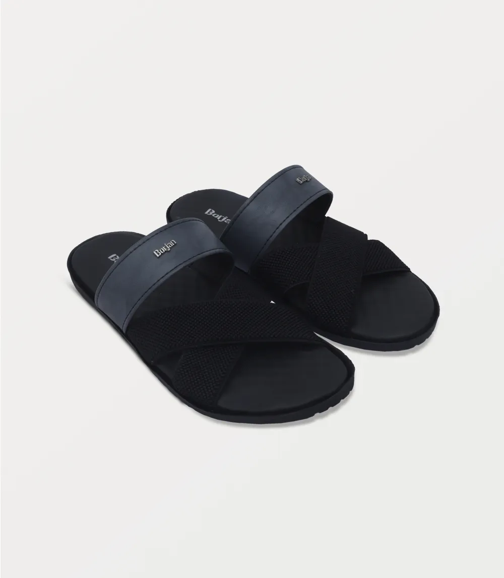 BM6819-BLACK-Men Slipper