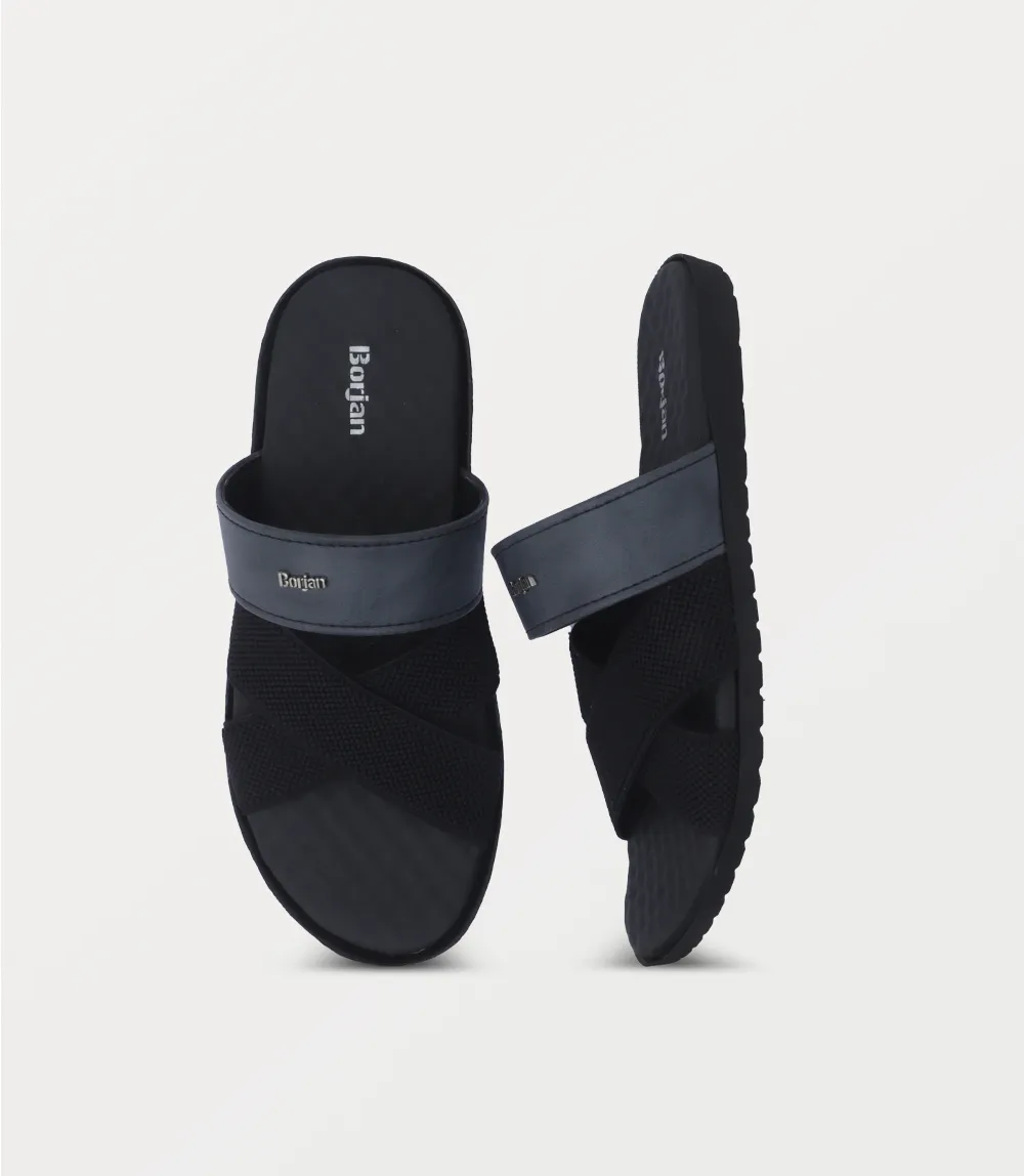 BM6819-BLACK-Men Slipper