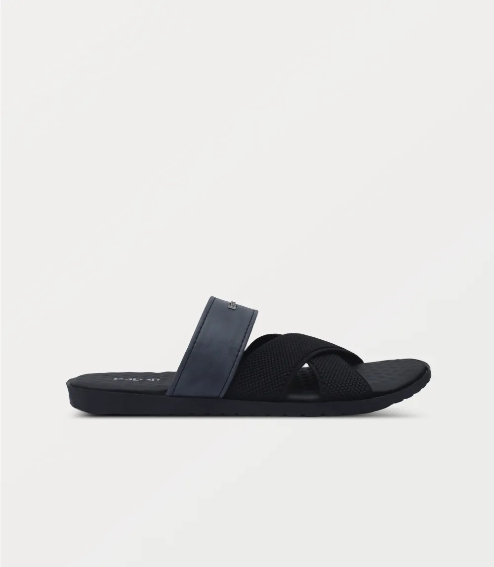 BM6819-BLACK-Men Slipper