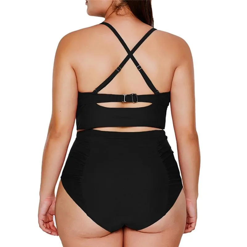 Casual Sexy Women's Solid Color Nylon Brazilian Beachwear Plus Size