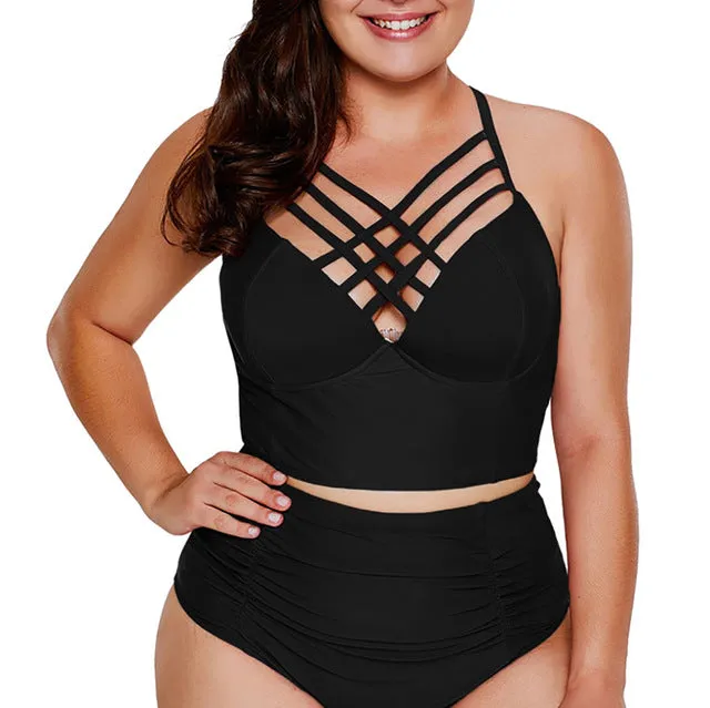 Casual Sexy Women's Solid Color Nylon Brazilian Beachwear Plus Size