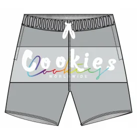 Cookies Versailles Poly Stretch Heather Grey Swim Shorts
