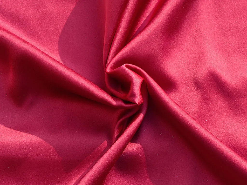 Dark Marron Plain Heavy Japan Satin Fabric