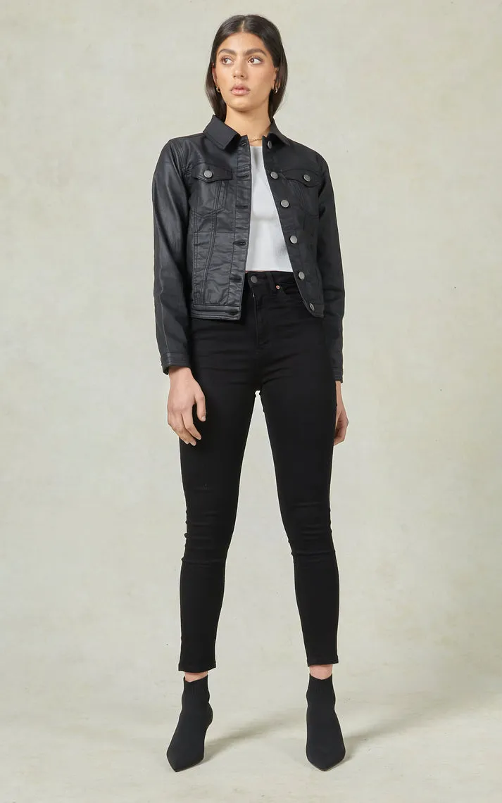 Dita Coated Jacket BLACK