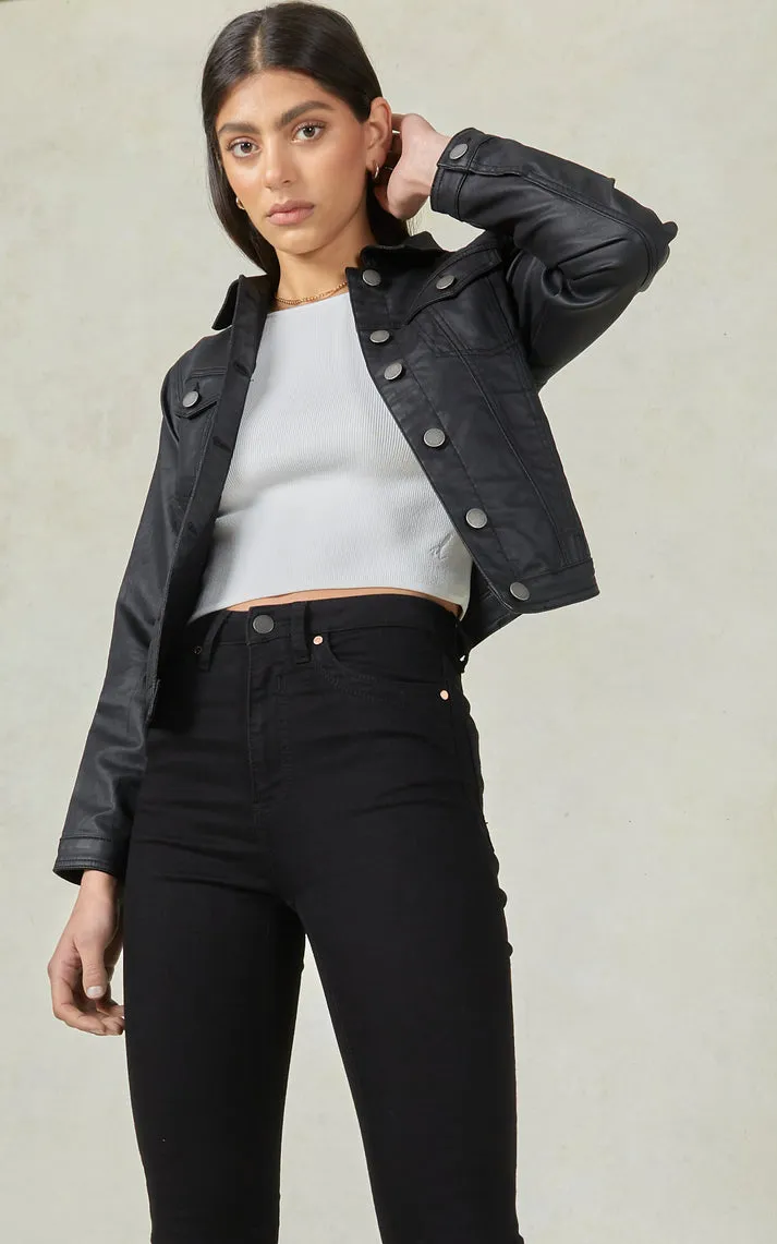 Dita Coated Jacket BLACK