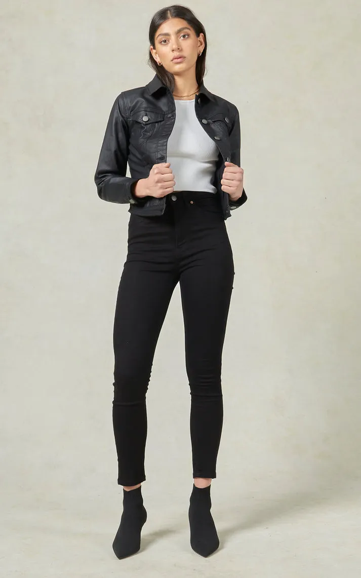 Dita Coated Jacket BLACK