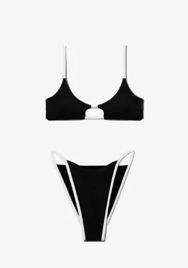 Feroe Top   Aruba Bottom Bikini Black