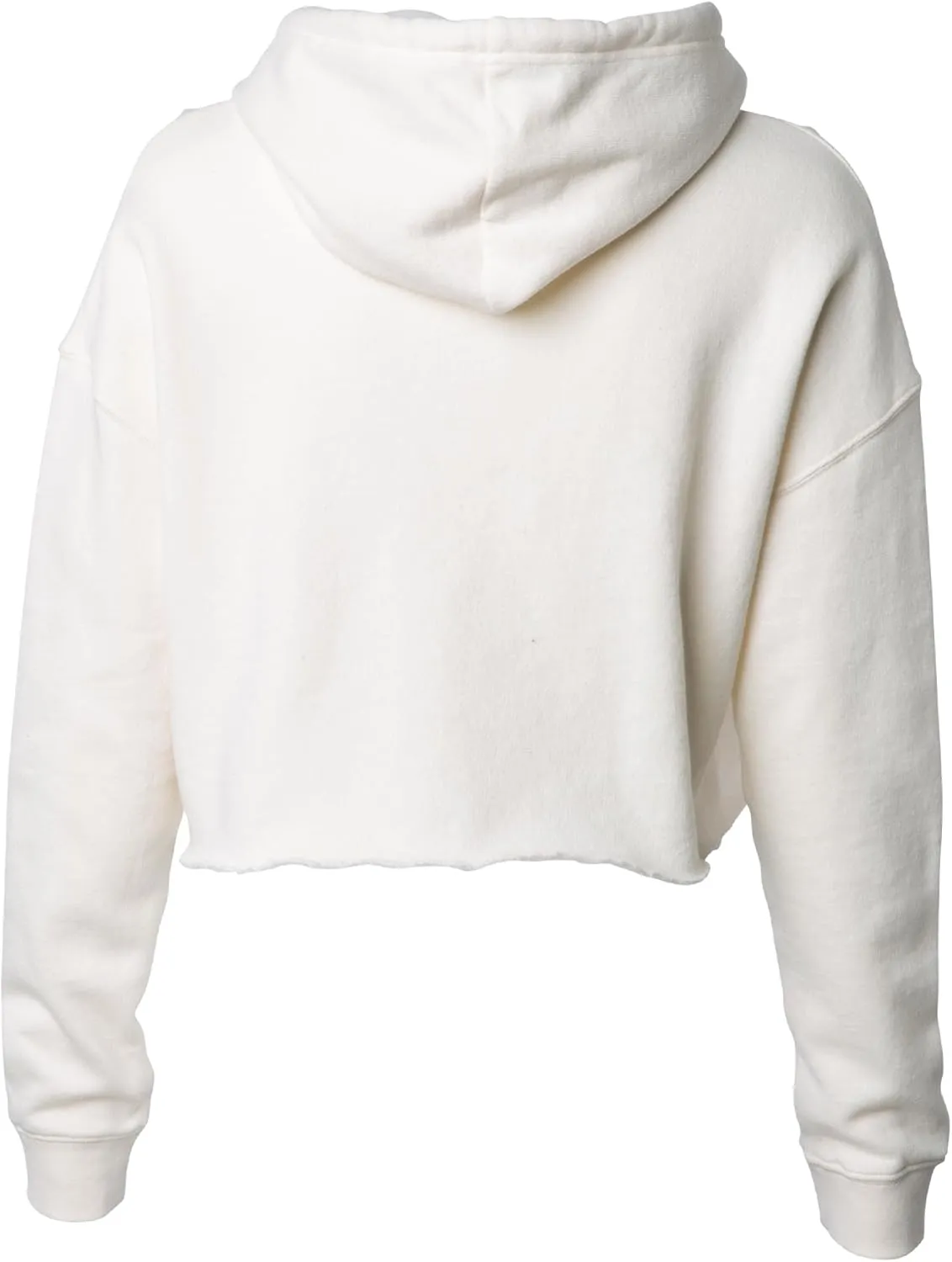 Global Blank Women's Crop Hoodie Long Sleeve Crop Top Sweatshirt with Hood for Women