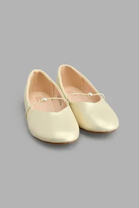 Gold Pearl Trim Ballerina