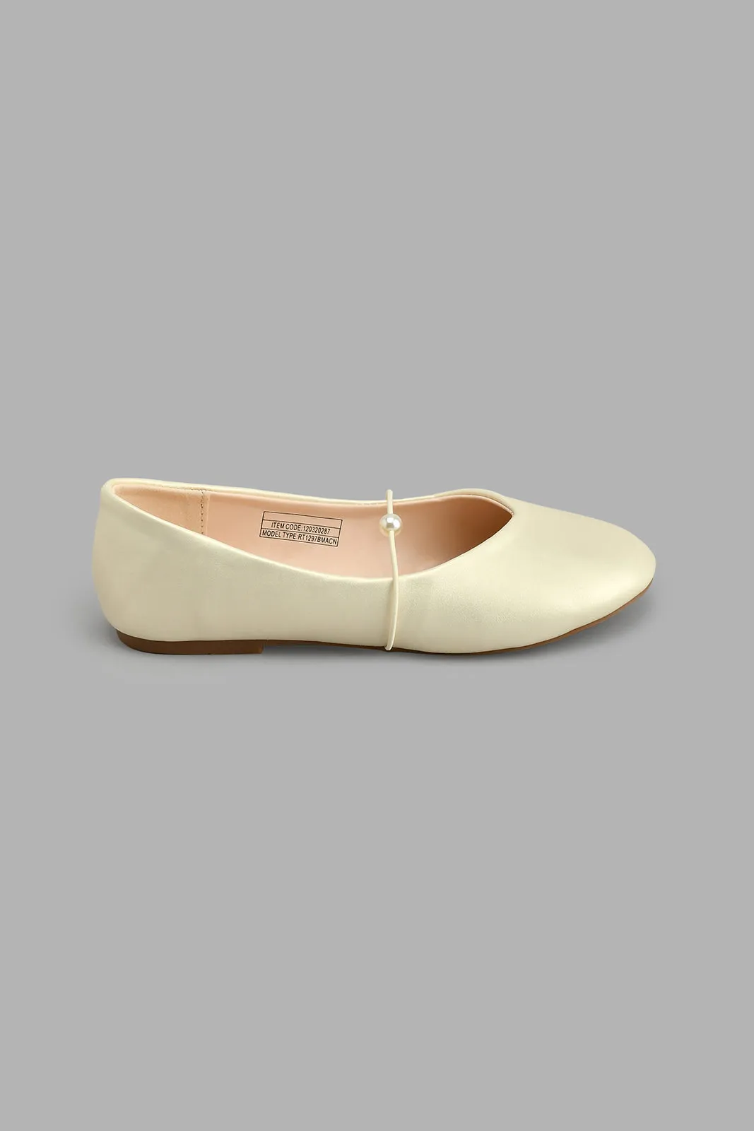 Gold Pearl Trim Ballerina