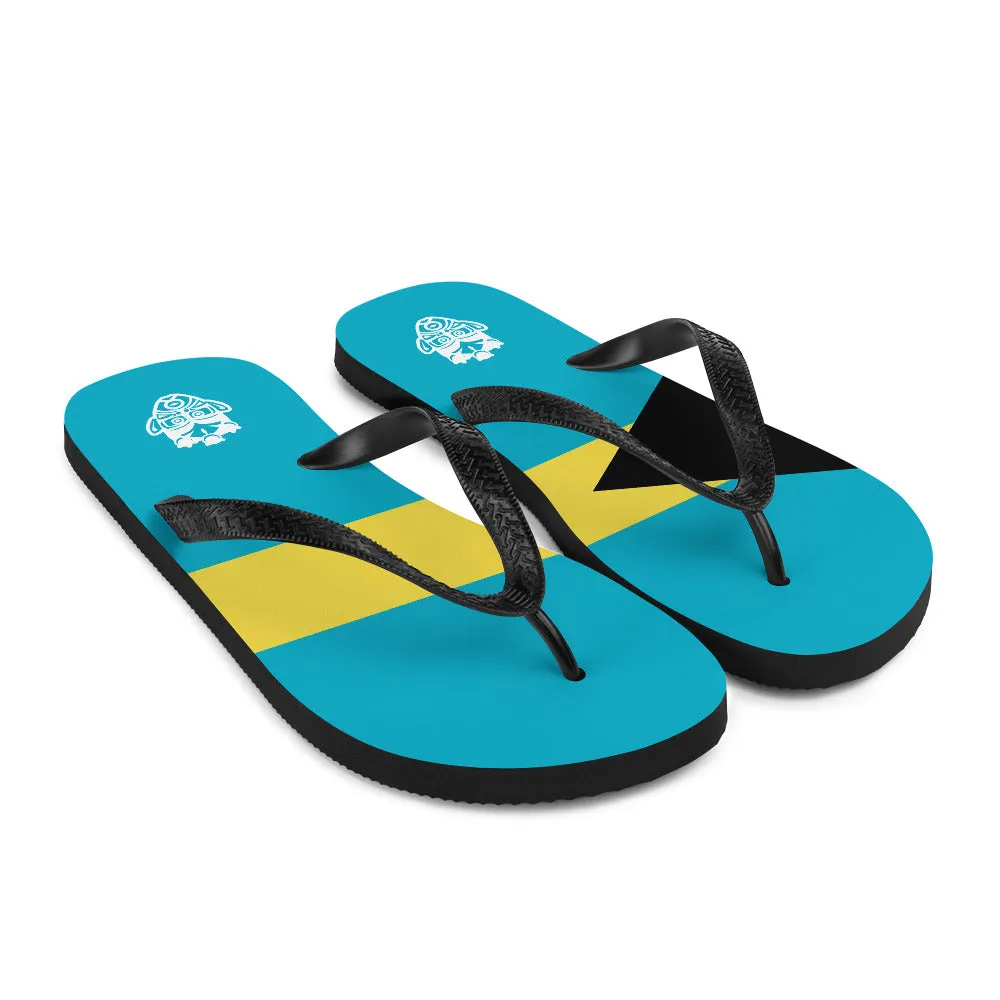 Island Flag - Bahamas Flip Flops