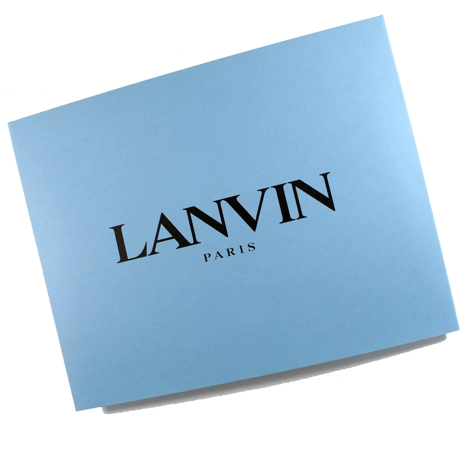 Lanvin Scarf Black 22 Rue du Faubourg Saint-Honoré Design - Extra Large Twill Silk Foulard