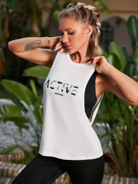Letter Graphic Active Tank Top FW22